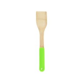 Espátula plana bambú mango silicón