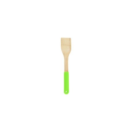 Espátula plana bambú mango silicón
