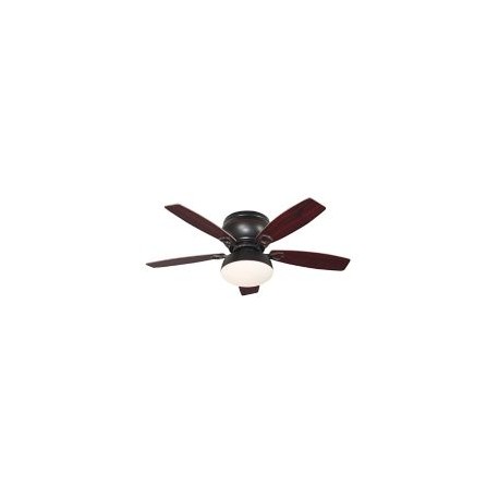 Ventilador Artfan Techo 2 Luces 42¿ CuerpoEn Acero Acabado Hierro, Vidrio BlancoOpalizado, 5 Aspas,Incluye Foco Led
