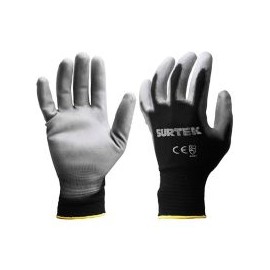 Guante de nylon c/recubrimiento de poliuretano T-M