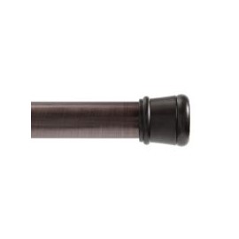 Cortinero de baño extensible 107x183 cm bronce
