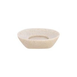 Jabonera Piedra beige con blanco