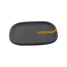 Jabonera Piedra negro con café