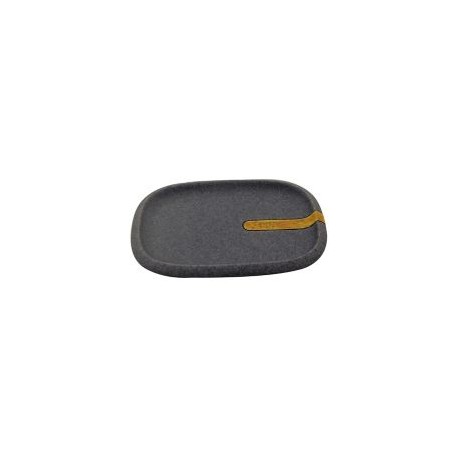Jabonera Piedra negro con café