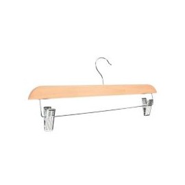 Gancho con pinzas para faldas de madera