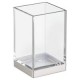 Vaso de baño Clarity acrílico cromo