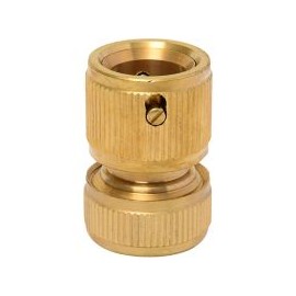 Conector rápido 1/2" sin stop bronce