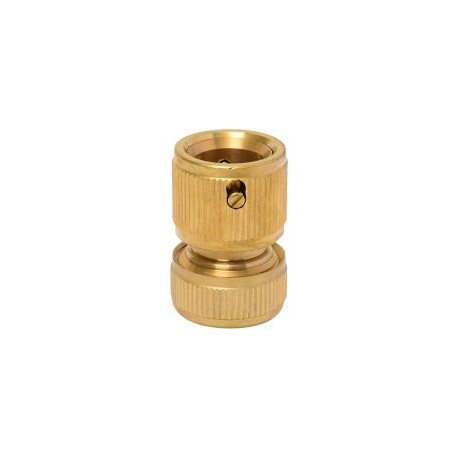 Conector rápido 1/2" sin stop bronce