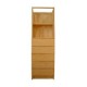 Cajonera con riel 5 cajones 188 cm natural