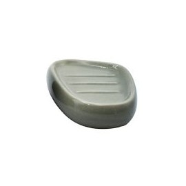 Jabonera cerámica gris