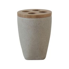 Portacepillo Piedra beige
