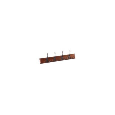 Perchero para pared doble con 4 sostenedores