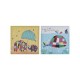 Set 2 lienzo Ballena/Elefante 27x27 cm