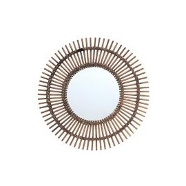 Espejo Bamboo Redondo 77 Choco