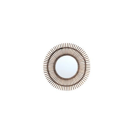 Espejo Bamboo Redondo 77 Choco
