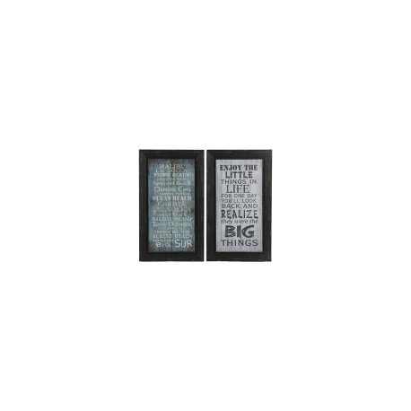Set 2 cuadros Frases 30x60 cm