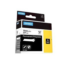 Etiqueta de poliéster 3/4" blanca