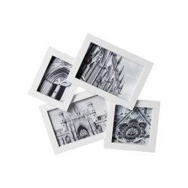 Marco de foto blanco 2x9x14 cm + 7x9 cm + 9x9 cm