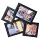 Marco de foto negro 2x9x14 cm + 7x9 cm + 9x9 cm