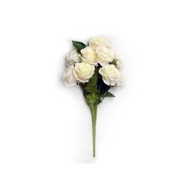 Ramo de 9 rosas crema
