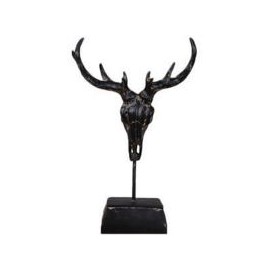 Figura decorativa craneo venado
