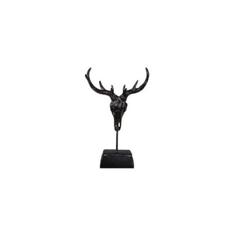 Figura decorativa craneo venado
