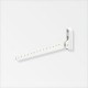 Percha p/ropa aluminio blanco