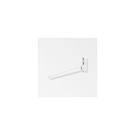 Percha p/ropa aluminio blanco