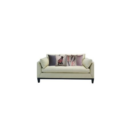 Cojin decorativo gato flores