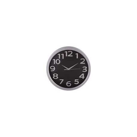 Reloj de pared Tausen negro 33cm