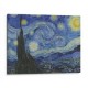 Lienzo decorativo de Noche Estrellada de Van Gogh 80x60 cm.