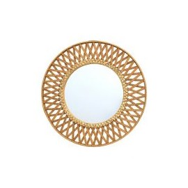 Espejo Bamboo Rayo Redond 68Cm