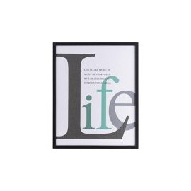 Cuadro frase Life 42x52cm