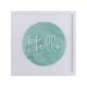 Cuadro frase Hello 32x32cm