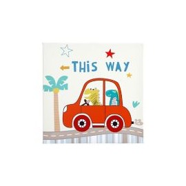 Lienzo infantil viaje 30x30cm