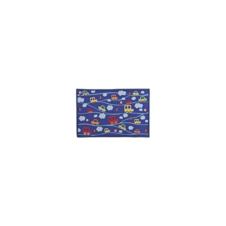Tapete infantil autos y nubes 42x62 cm