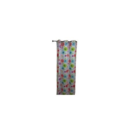 Cortina Black Out Diseño de Flores Grandes 135x220 cm