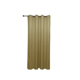 Cortina Black Out Lino Cafe Forro Blanco 135x220 cm