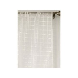 Cortina Tergal Cuadro Blanco 135X140CM