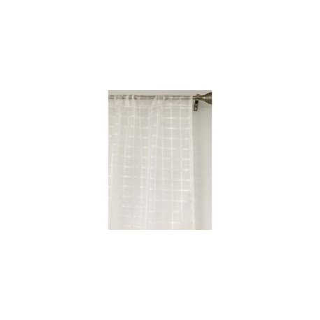 Cortina Tergal Cuadro Blanco 135X140CM