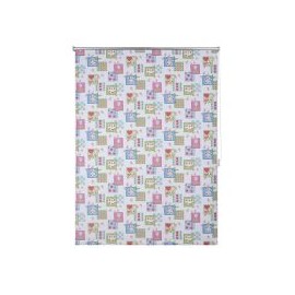 Persiana enrollable b/out flores 120x165 cm