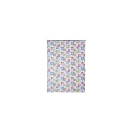 Persiana enrollable b/out flores 120x165 cm