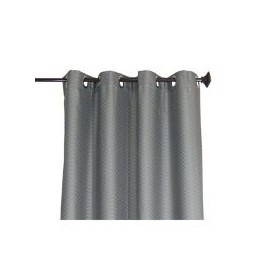 Cortina Rd Gracas con aros gris 135x220 cm