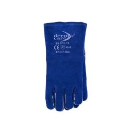 Guante para soldador azul c/hule espuma hilo kevlar