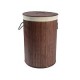 Cesto De Ropa Redondo Bambu Chocolate