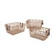 Set 3 canastos rectangular