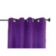 Cortina Bo con aros rombos morado 135x220 cm
