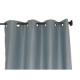 Cortina Bo liso con aros gris 135x220 cm