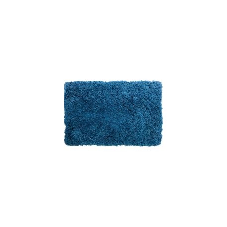 Tapete de baño peludo azul 50x 80 cm