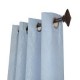Cortina Rd Leaf con aros gris 140x220 cm